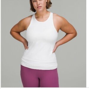 220. Lululemon Align Hip length racerback tank size 2 white